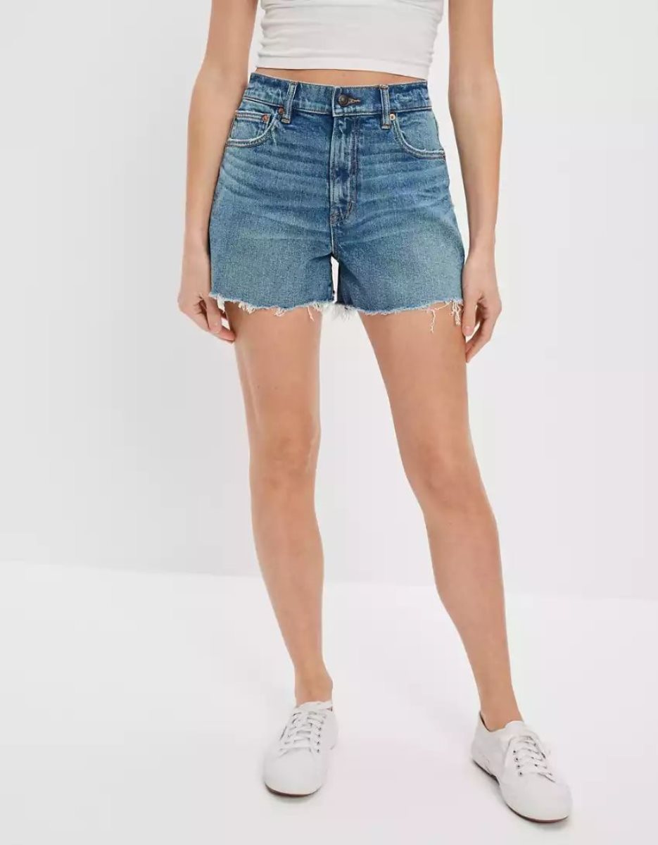 Shorts American Eagle AE Stretch Denim Highest Taille '90s Boyfriend Lavage Femme | XME-40414331